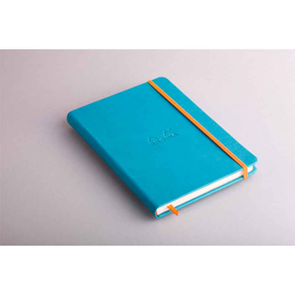 Rhodia Hardcover notebook A5 Lined Turquoise Blue 118747